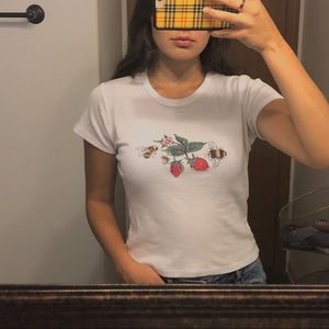 brandy melville strawberry top